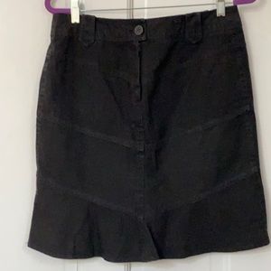 Nanette Lapore  black denim skirt